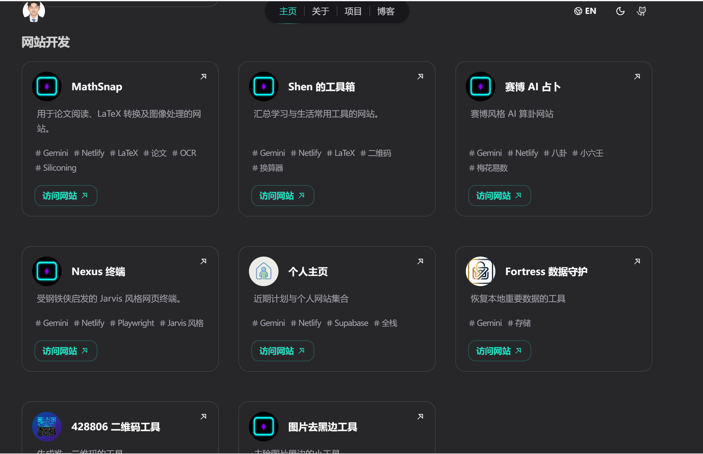 奖项、项目、网站2